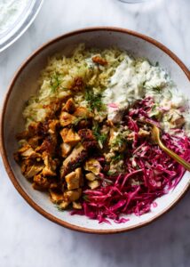 Trader Joe’s Chicken Shawarma with Lemon Rice
